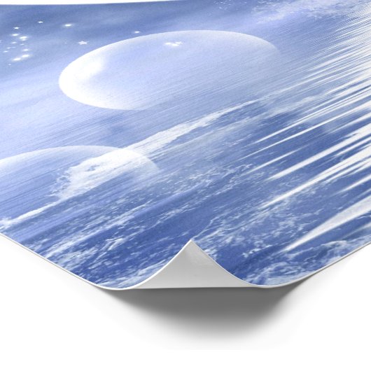 Tiger on the moon poster (Ecke)