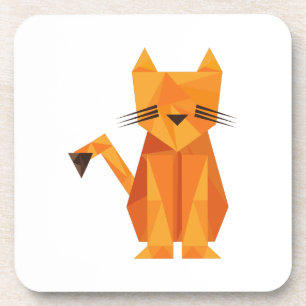 Tiger Oragami Getränkeuntersetzer