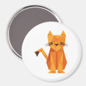 Tiger Oragami Magnet (Vorderseite/Rückseite)