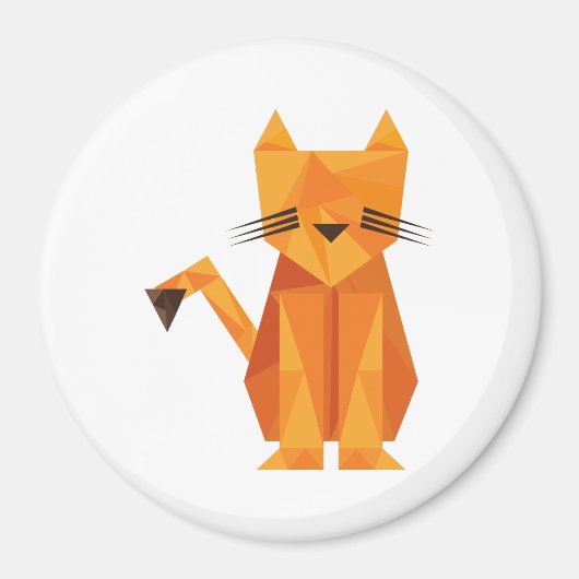 Tiger Oragami Magnet (Vorne)