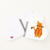 Tiger Oragami Notizblock (Innenseite)