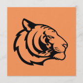 Tiger orange invitation einladung (Vorderseite)