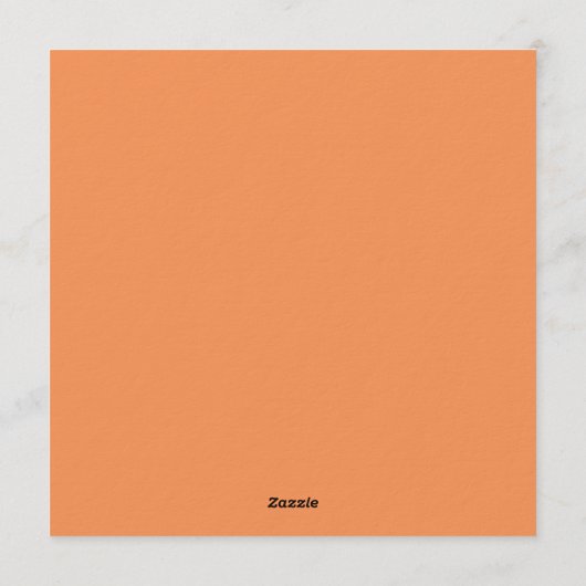 Tiger orange invitation einladung (Rückseite)