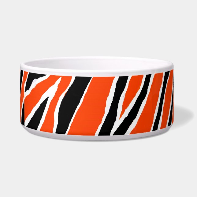 Tiger - orange/schwarz napf (Vorderseite)
