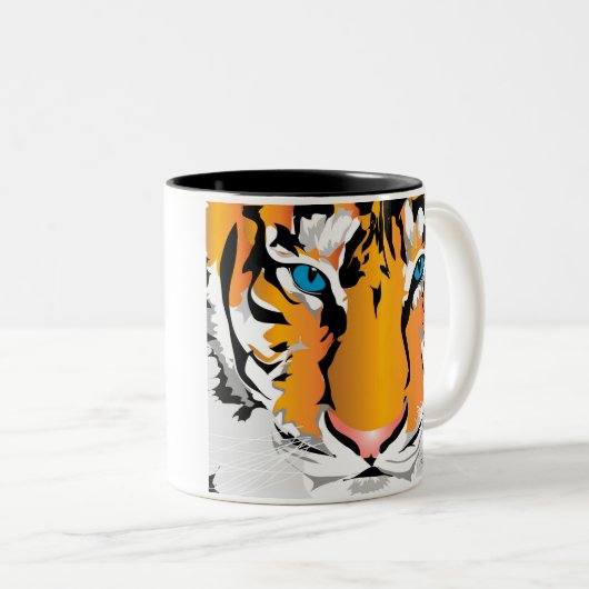 TIGER-ORANGE TASSE (VorderseiteRechts)