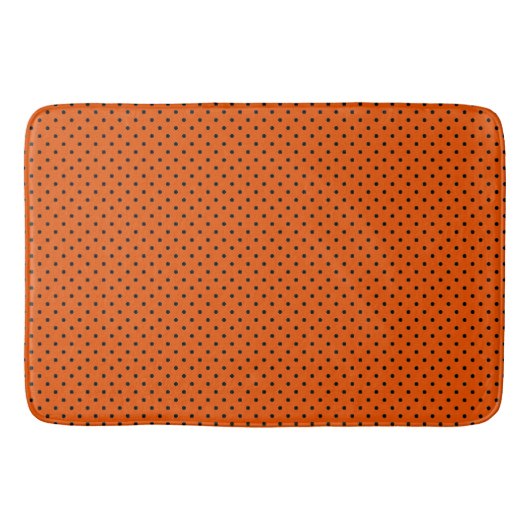 Tiger Orange und Black Dots Badematte (Vorderseite)