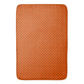 Tiger Orange und Black Dots Badematte (Vorderseite Vertikal)
