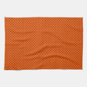 Tiger Orange und Black Dots Geschirrtuch (Horizontal)