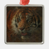 Tiger Ornament Aus Metall (Vorne)