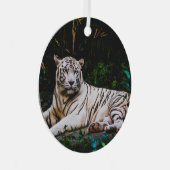 Tiger Ornament Aus Metall (Vorderseite Rechts)