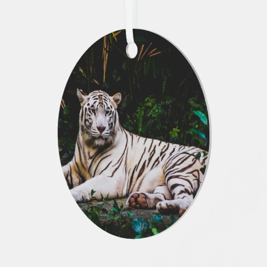 Tiger Ornament Aus Metall (Vorderseite links)