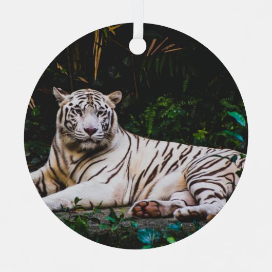 Tiger Ornament Aus Metall (Vorderseite)