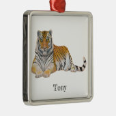 Tiger Ornament Aus Metall (Rechts)