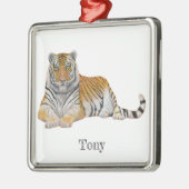 Tiger Ornament Aus Metall (Links)