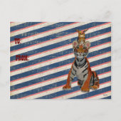 TIGER & OWL VALENTINE'S Postcard Feiertagspostkarte (Rückseite)