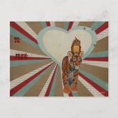 TIGER & OWL VALENTINE'S Postcard Feiertagspostkarte (Rückseite)