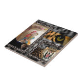 Tiger & Paar Kunstprint Fliese (Seite)