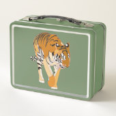 Tiger Painting on Metal Lunch Boxes Metall Brotdose (Rückseite)