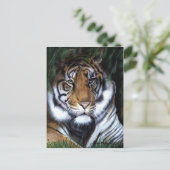 Tiger Painting Postcard Postkarte (Stehend Vorderseite)