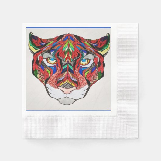 Tiger Paper Napkin Serviette (Vorderseite)