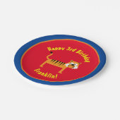 Tiger Paper Teller Animal Birthday Party (Schrägansicht)