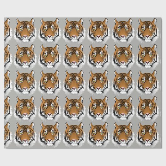 Tiger-Papier Geschenkpapier (Flach)