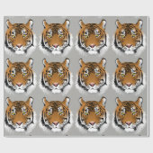 Tiger-Papier Geschenkpapier (Flach)