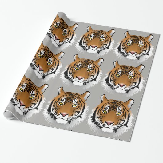 Tiger-Papier Geschenkpapier (Ungerollt)