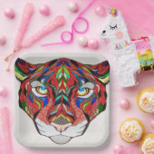 Tiger-Papierplatte Pappteller (Party)