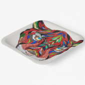 Tiger-Papierplatte Pappteller (Gewinkelt)