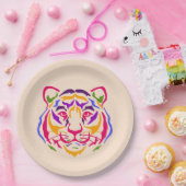 Tiger-Papierplatte Pappteller (Party)