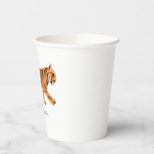 Tiger Pappbecher (Links)