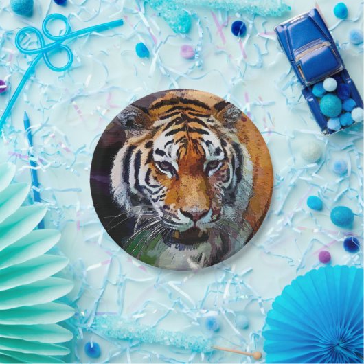 Tiger  pappteller (Party)