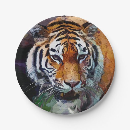 Tiger  pappteller (Vorderseite)