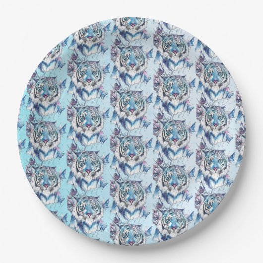 Tiger Pappteller (Vorderseite)