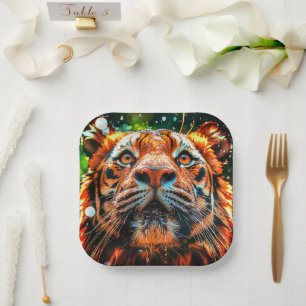 Tiger Pappteller