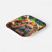 Tiger Pappteller (Gewinkelt)