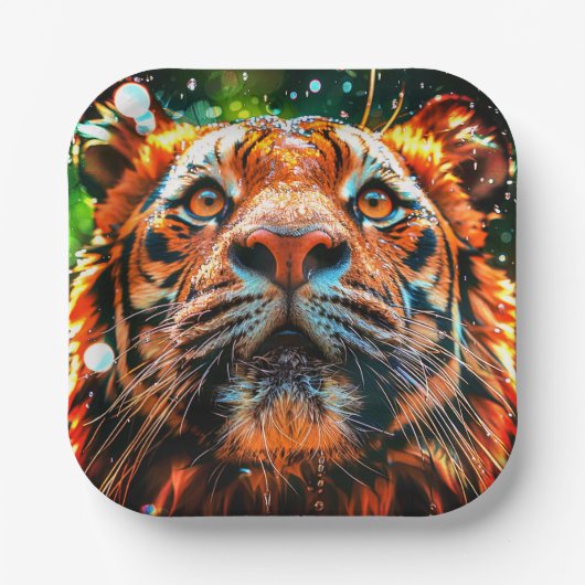 Tiger Pappteller (Vorderseite)