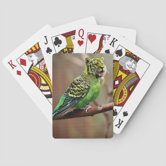 Tiger Parakeet Spielkarten (Rückseite)