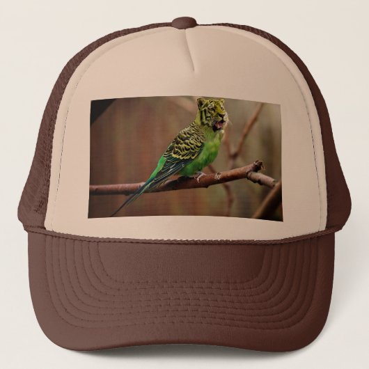 Tiger Parakeet Truckerkappe (Vorderseite)