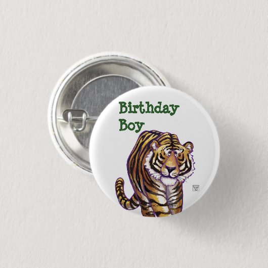 Tiger-Party-Center Button (Vorne & Hinten)