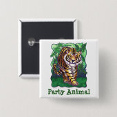 Tiger-Party-Center Button (Vorne & Hinten)