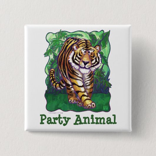 Tiger-Party-Center Button (Vorderseite)