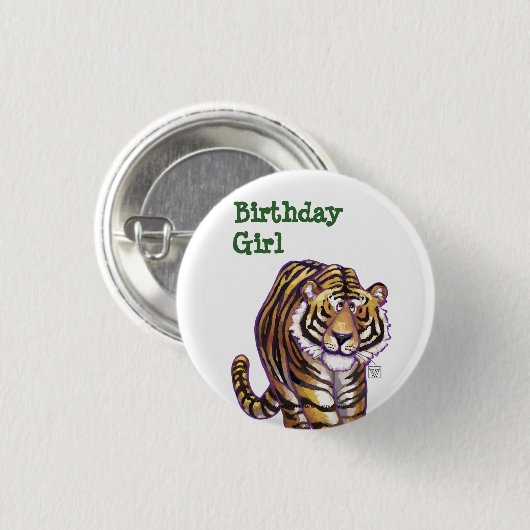 Tiger-Party-Center Button (Vorne & Hinten)