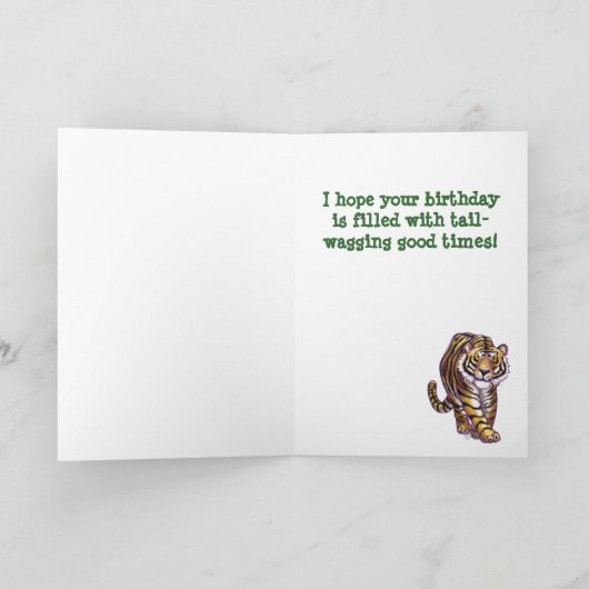 Tiger-Party-Center Karte (Innenseite)