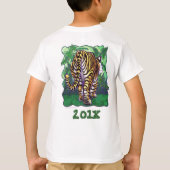 Tiger Party Centre Birthday Boy T-Shirt (Rückseite)