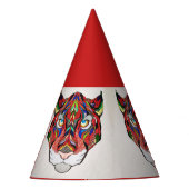 Tiger Party Hat Partyhütchen (Vorderseite)
