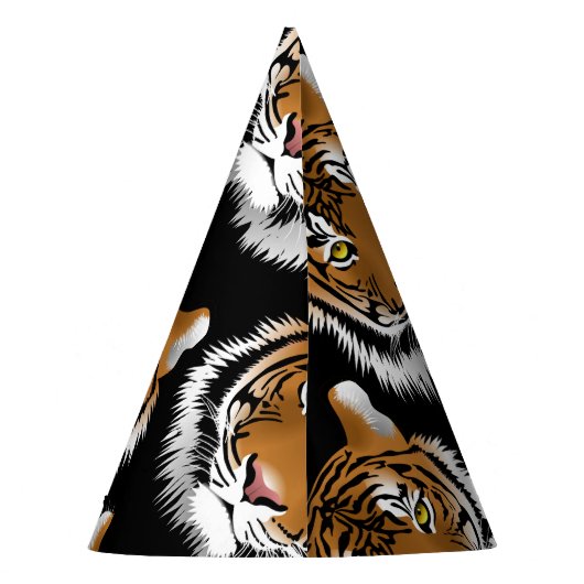 Tiger-Party-Hut Partyhütchen (Rückseite)