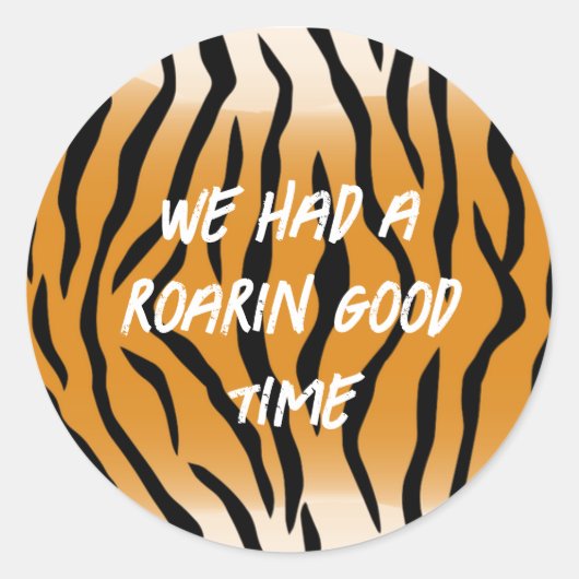 Tiger Party Sticker (Vorderseite)