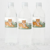 Tiger-Party, Tierdschungel Wasserflaschenetikett (Flaschen)